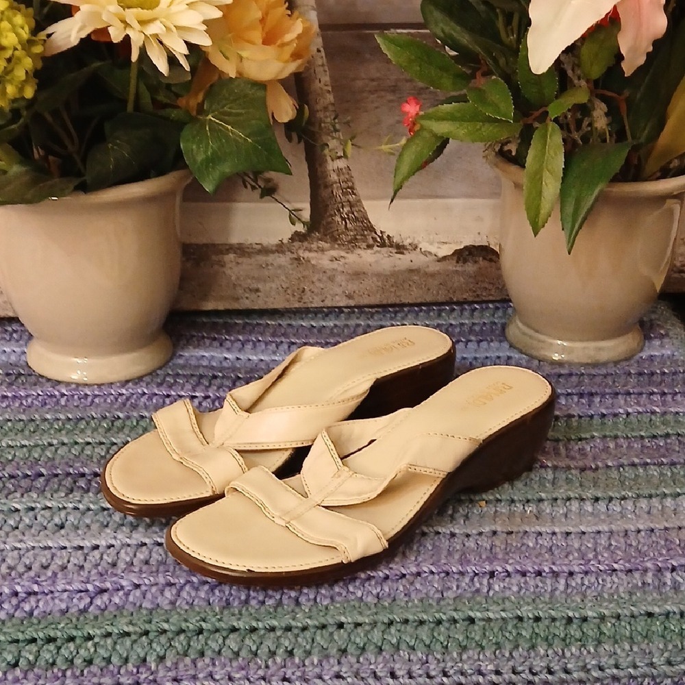 Marina Rinaldi Cream Sandals